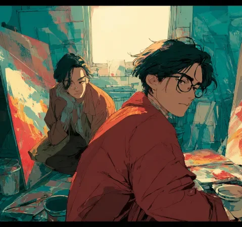 奇幻漫画作品封面：勇者小队踏入异世界之门